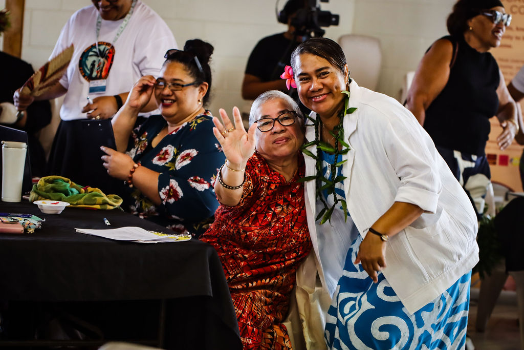 NWA4CJ team welcoming attendees at the Niue National Feminist Forum 2026