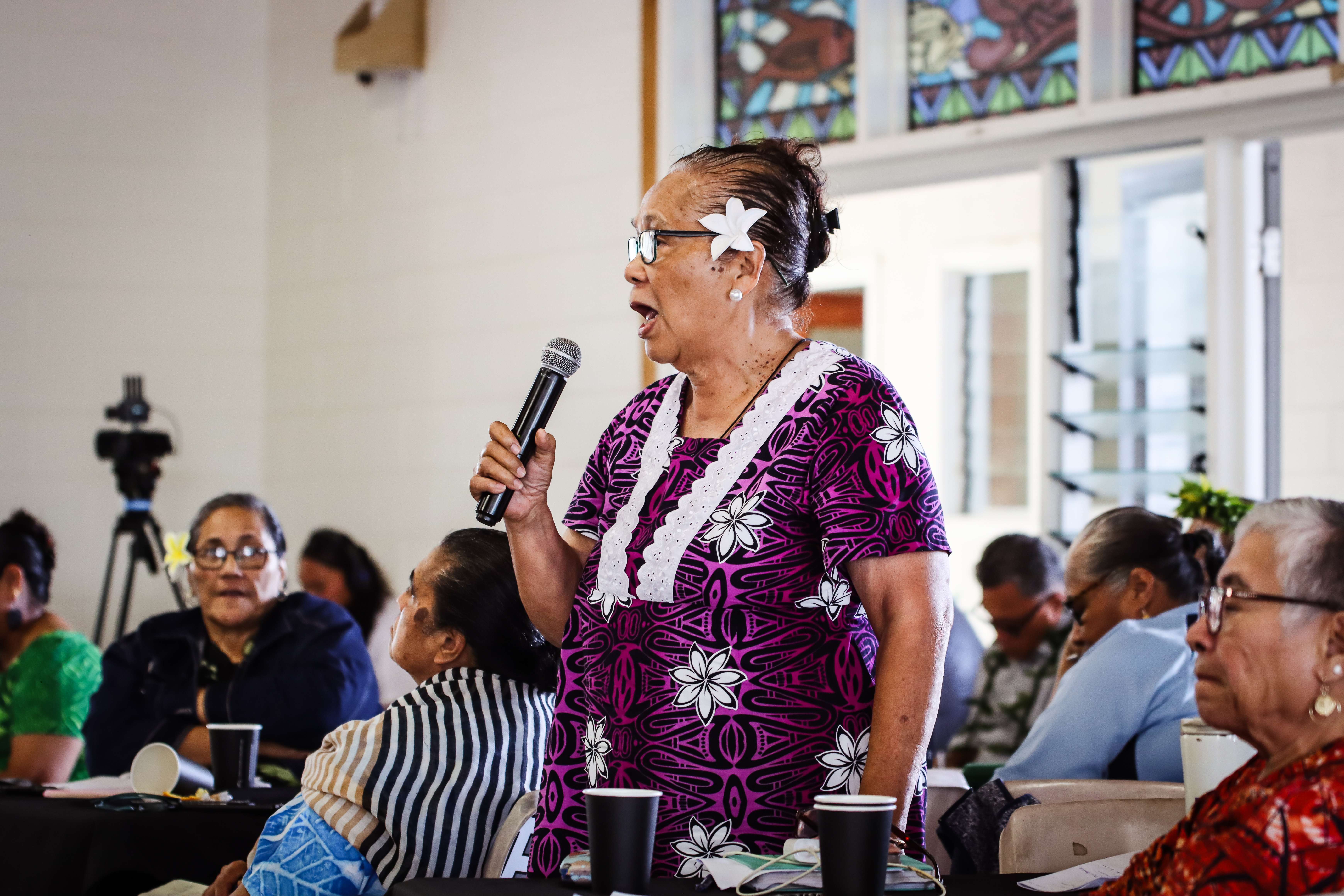 Woman at the Niue National Feminist Forum 2026