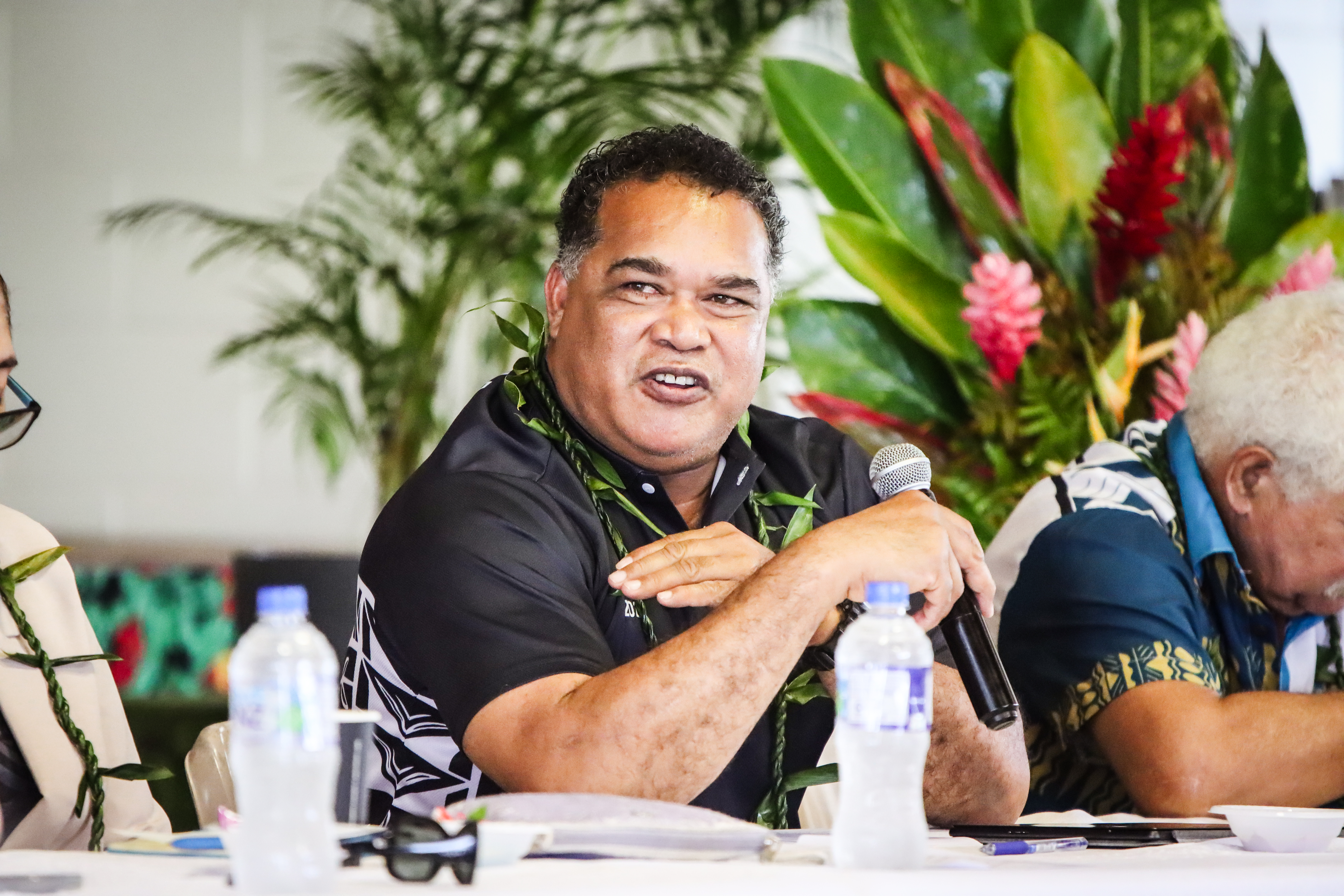 Women connecting at the Niue National Feminist Forum 2026