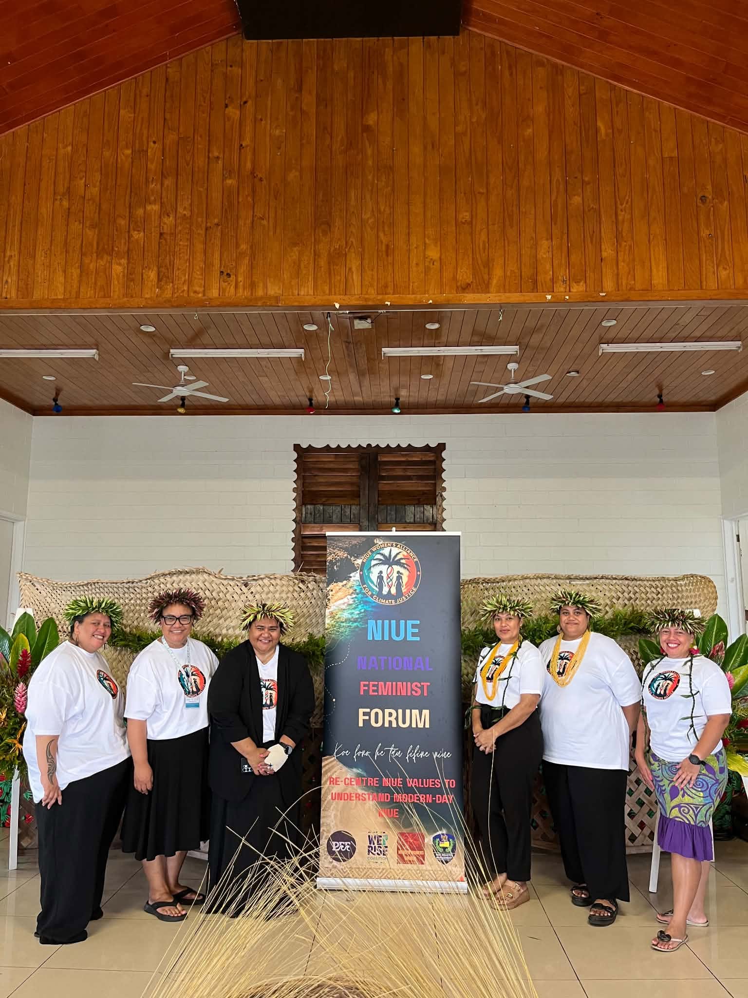 NWA4CJ team at the Niue National Feminist Forum 2026, Millennium Hall